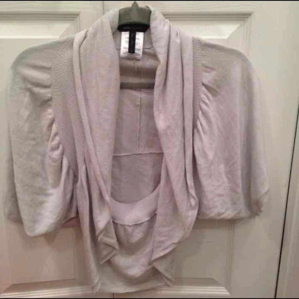 BCBGMAXAZRIA gray grey shrug
